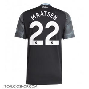 Aston Villa Ian Maatsen #22 Seconda Maglia 2025-26 Manica Corta